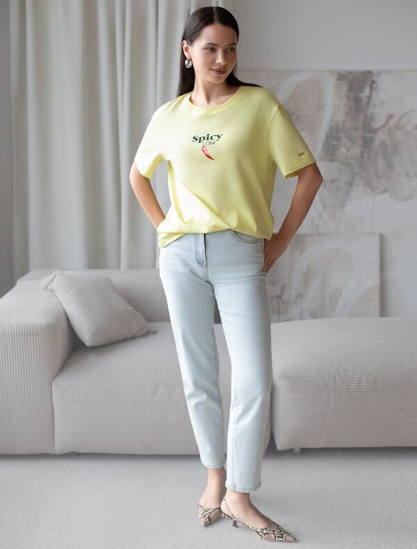 VILATTE Футболка 575144 D49.145 лимонный_spicy