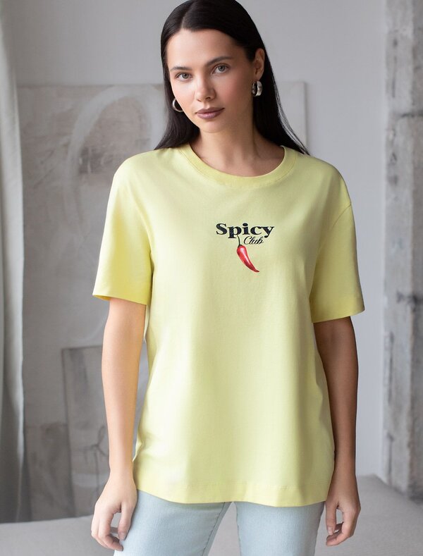 VILATTE Футболка 575144 D49.145 лимонный_spicy