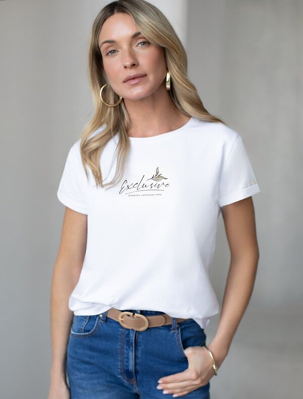 VILATTE Футболка 575146 D49.146 белый_exclusive