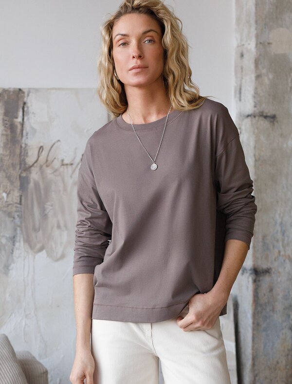 VILATTE Джемпер 575152 D49.147 кофейный