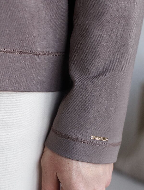 VILATTE Джемпер 575152 D49.147 кофейный