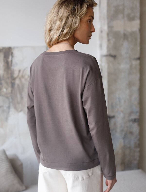 VILATTE Джемпер 575152 D49.147 кофейный