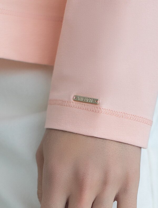 VILATTE Джемпер 575154 D49.147 пудровый