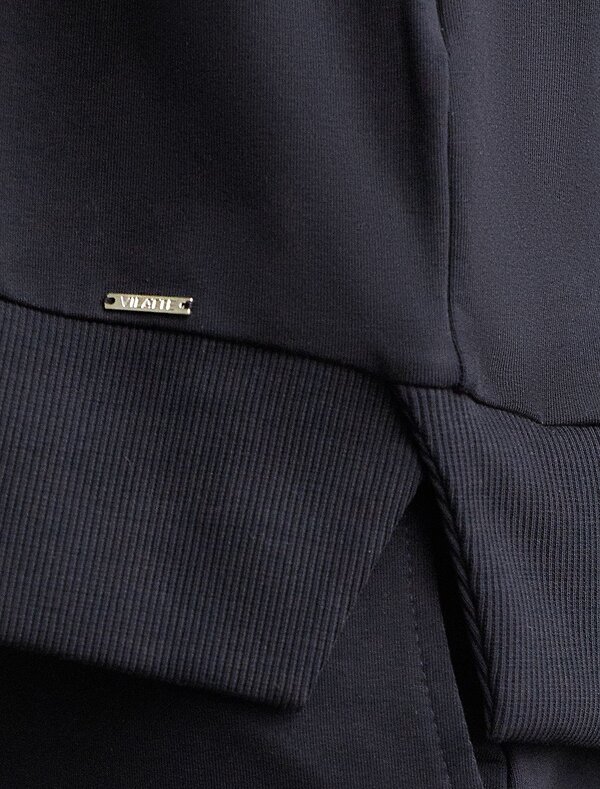 VILATTE Джемпер 575160 D49.167 черный_athleisure mood