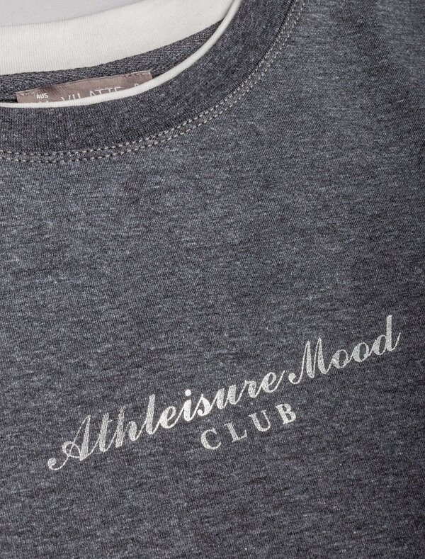 VILATTE Джемпер 575162 D49.168 т.серый меланж_athleisure mood