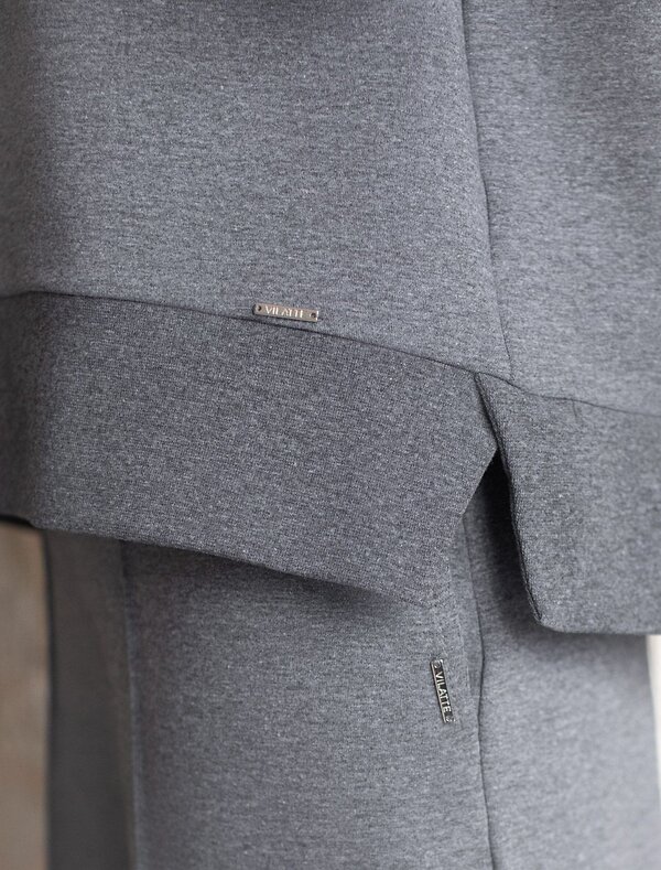 VILATTE Джемпер 575162 D49.168 т.серый меланж_athleisure mood
