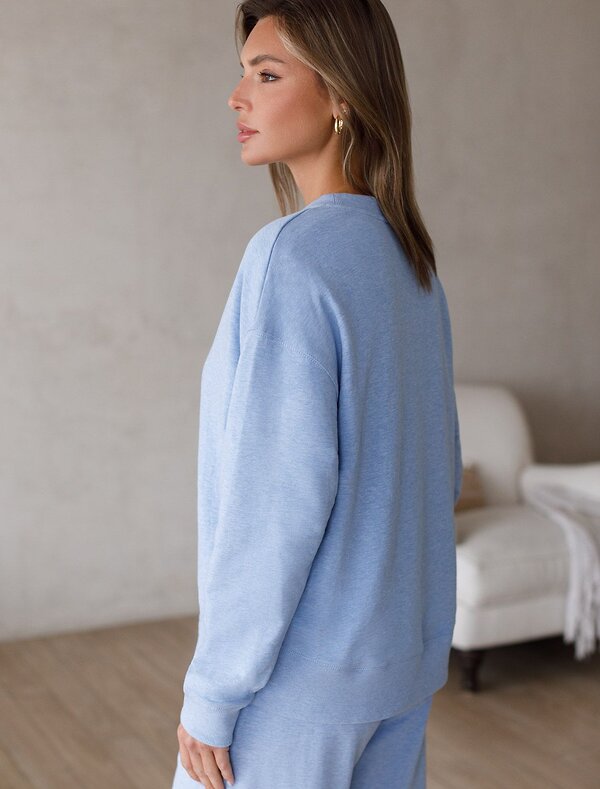 VILATTE Джемпер 575292 D49.140 голубой меланж_dreams