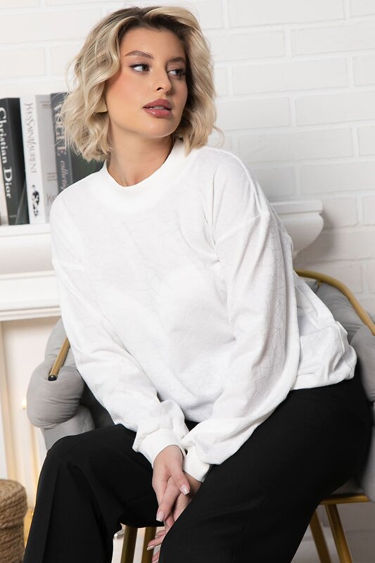 LT Collection Джемпер 575295 Б14934-3М белый