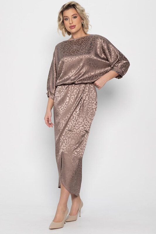 LT Collection Платье 575297 П14964-12М коричневый
