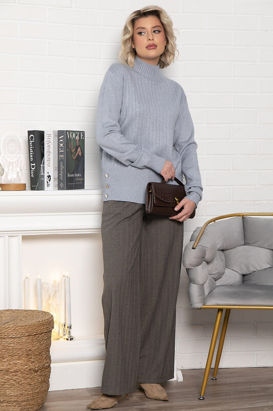 LT Collection Джемпер 575299 Б14962-18М серый