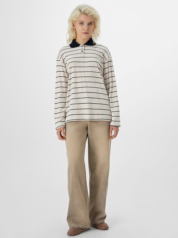 MARK FORMELLE Поло 575350 122851 черная полоска на экрю