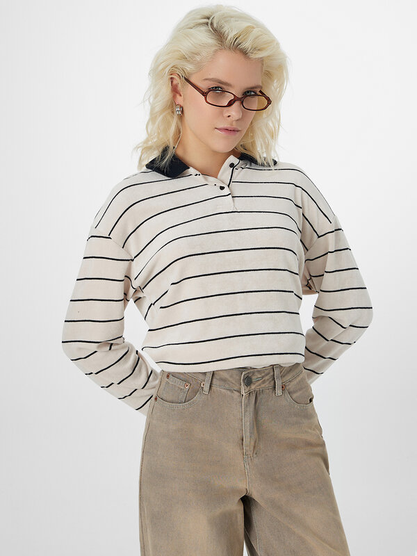 MARK FORMELLE Поло 575350 122851 черная полоска на экрю