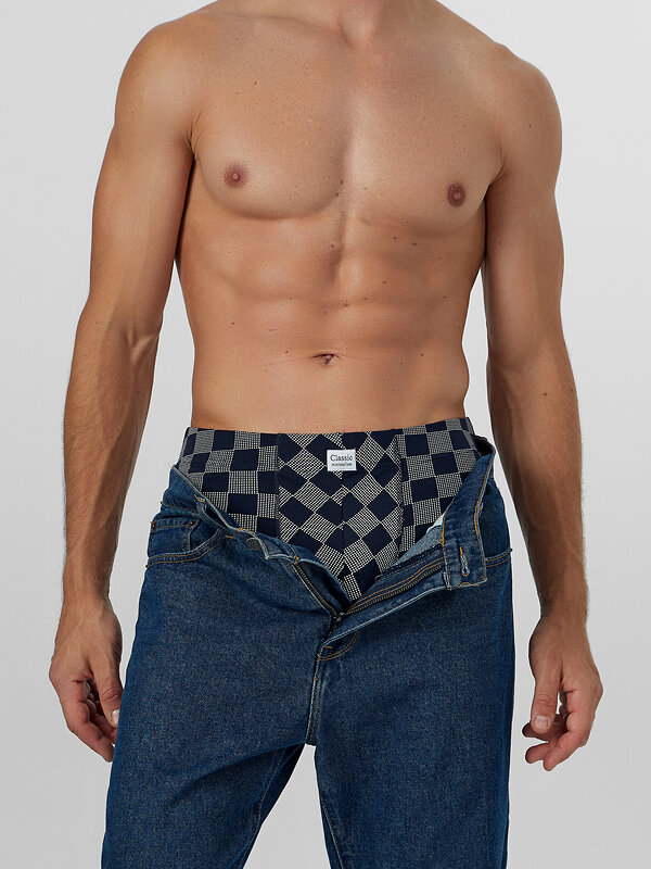 MARK FORMELLE Трусы 575365 411230 клетка на глубоком синем