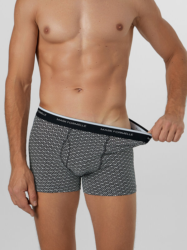 MARK FORMELLE Трусы 575367 411232 квадратный узор на черном