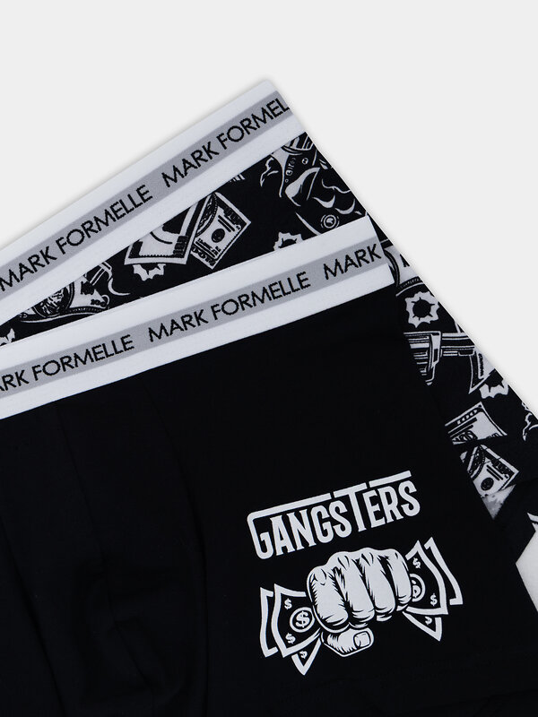 MARK FORMELLE Трусы 575374 411221-2 черный +пистолеты и деньги на черном