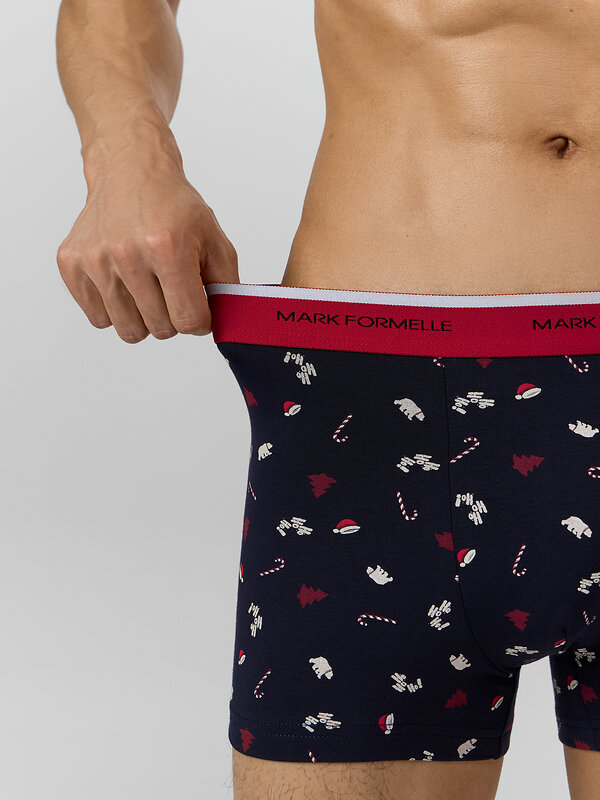 MARK FORMELLE Трусы 575375 411228-2 НГ набивка на т.синем +красный