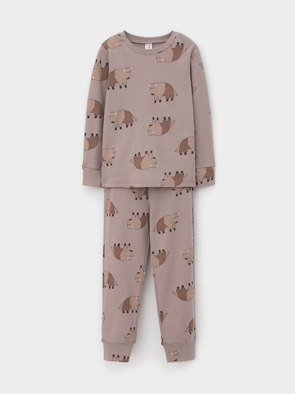 CROCKID Пижама 575387 К 1552 кофейный