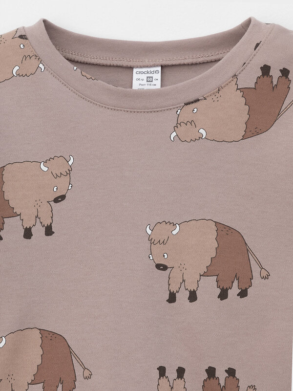 CROCKID Пижама 575387 К 1552 кофейный