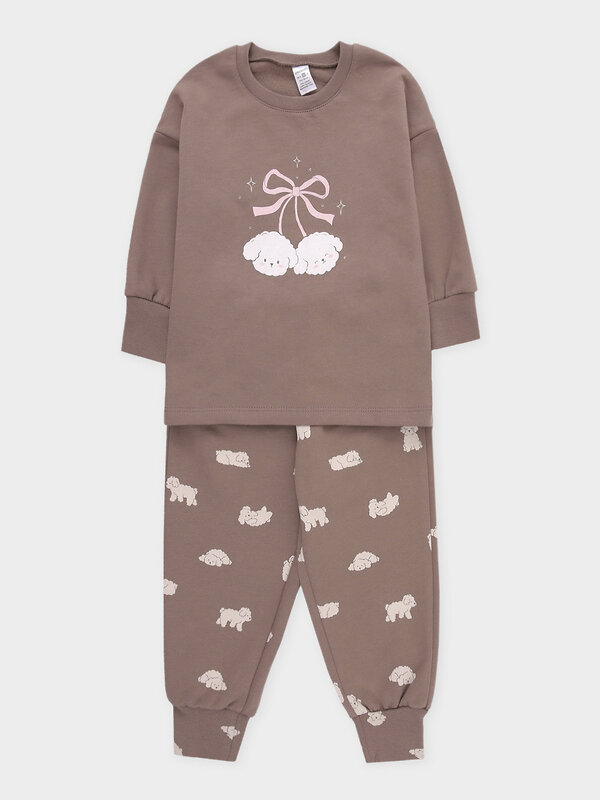 CROCKID Пижама 575388 К 1567 коричневый