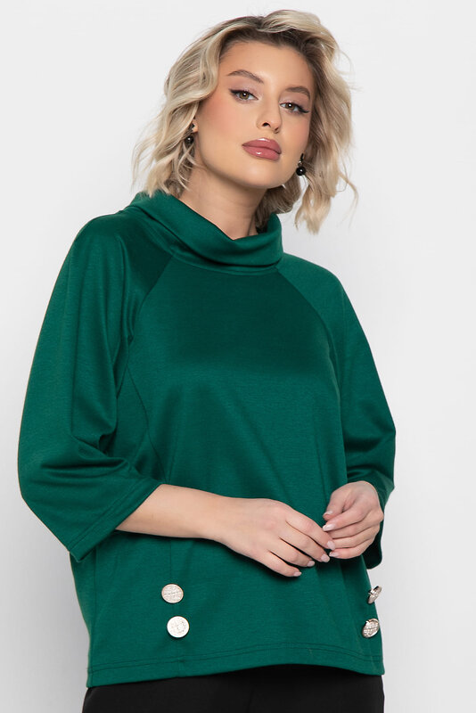 LT Collection Джемпер 575404 Б15002-18М зеленый