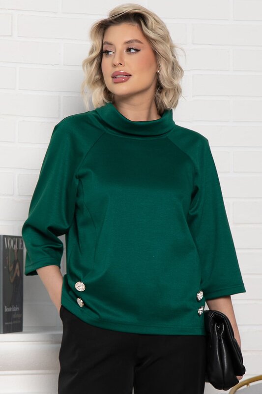 LT Collection Джемпер 575404 Б15002-18М зеленый