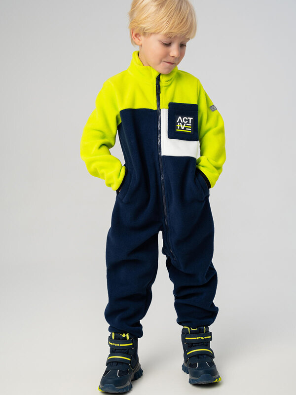 PLAYTODAY Комбинезон 575440 32512110 белый,зеленый,тёмно-синий