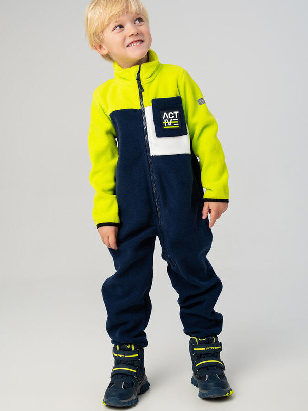 PLAYTODAY Комбинезон 575440 32512110 белый,зеленый,тёмно-синий