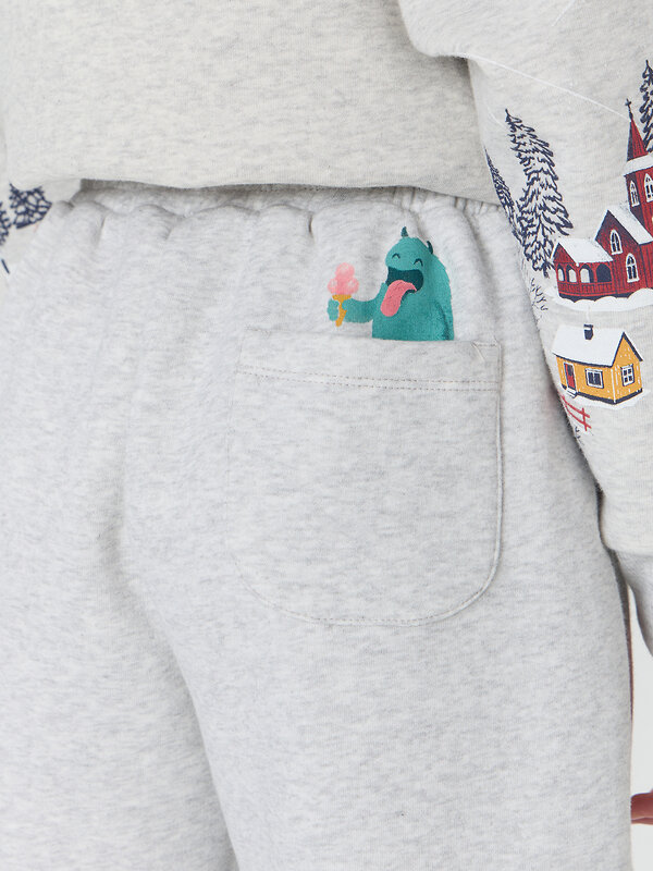 MARK FORMELLE Брюки 575475 187770-1 серый меланж+печать