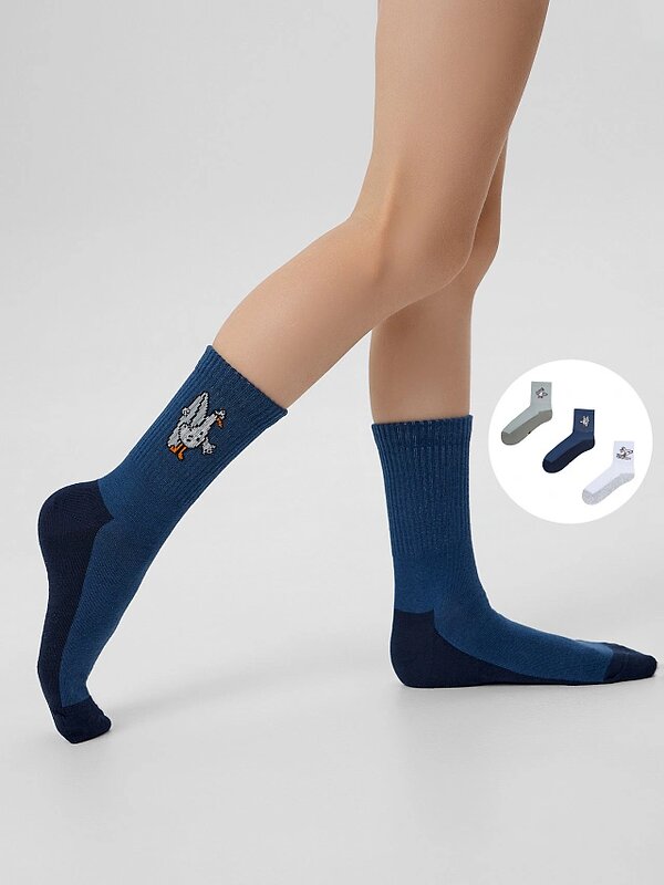 MARK FORMELLE Детские носки 575648 444A-3167 джинсовый /св.оливка /белый/