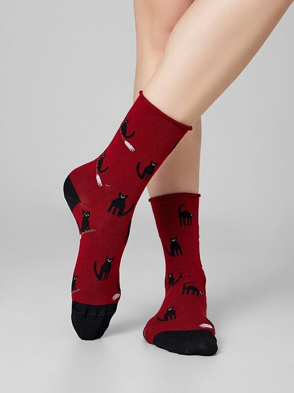 MARK FORMELLE Женские носки 575680 245K-3329 вишневый