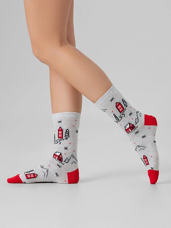 MARK FORMELLE Женские носки 575683 273K-3433 св.серый меланж