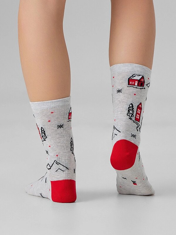 MARK FORMELLE Женские носки 575683 273K-3433 св.серый меланж