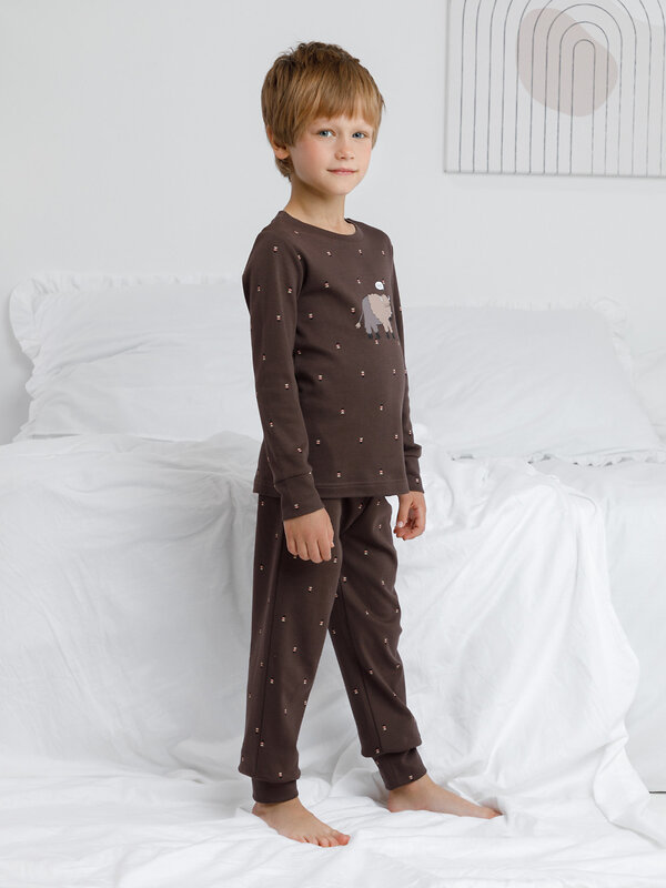 CROCKID Пижама 575740 К 1621 коричневый