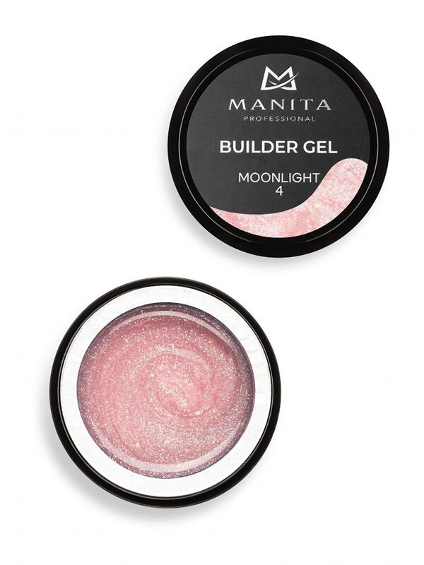 MANITA Гель моделирующий для ногтей с хлопьями юки / Builder Gel Moonlight №04, 15 мл 575761 28227 