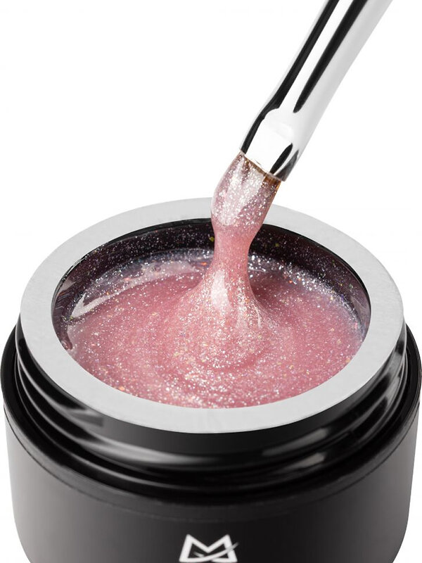 MANITA Гель моделирующий для ногтей с хлопьями юки / Builder Gel Moonlight №04, 15 мл 575761 28227 