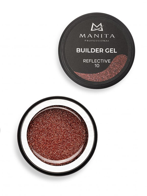 MANITA Гель моделирующий для ногтей светоотражающий / Builder Gel Reflective №10, 15 мл 575763 28239 