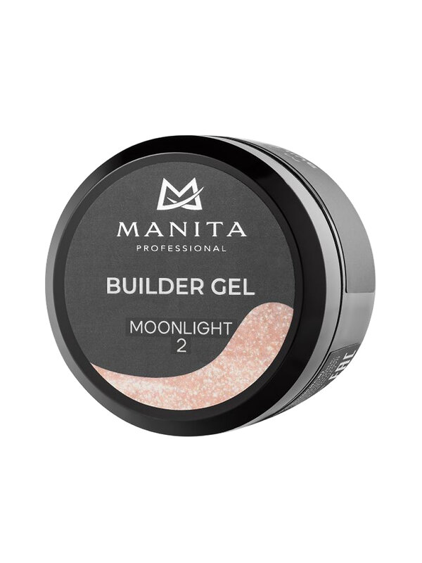 MANITA Гель моделирующий для ногтей с хлопьями юки / Builder Gel Moonlight №02, 15 мл 575765 28225 