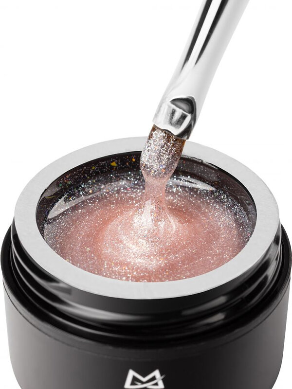 MANITA Гель моделирующий для ногтей с хлопьями юки / Builder Gel Moonlight №02, 15 мл 575765 28225 