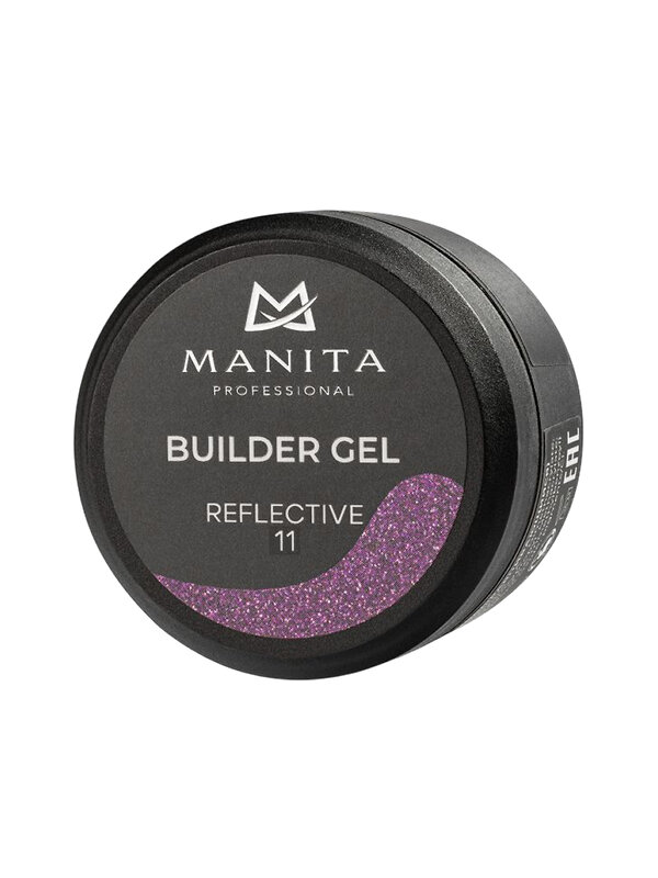 MANITA Гель моделирующий для ногтей светоотражающий / Builder Gel Reflective №11, 15 мл 575771 28240 