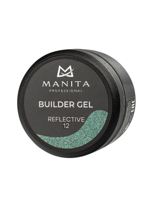 MANITA Гель моделирующий для ногтей светоотражающий / Builder Gel Reflective №12, 15 мл 575773 28241 