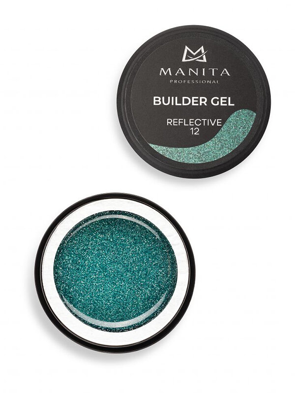 MANITA Гель моделирующий для ногтей светоотражающий / Builder Gel Reflective №12, 15 мл 575773 28241 