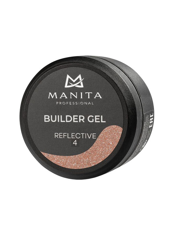 MANITA Гель моделирующий для ногтей светоотражающий / Builder Gel Reflective №04, 15 мл 575774 28233 
