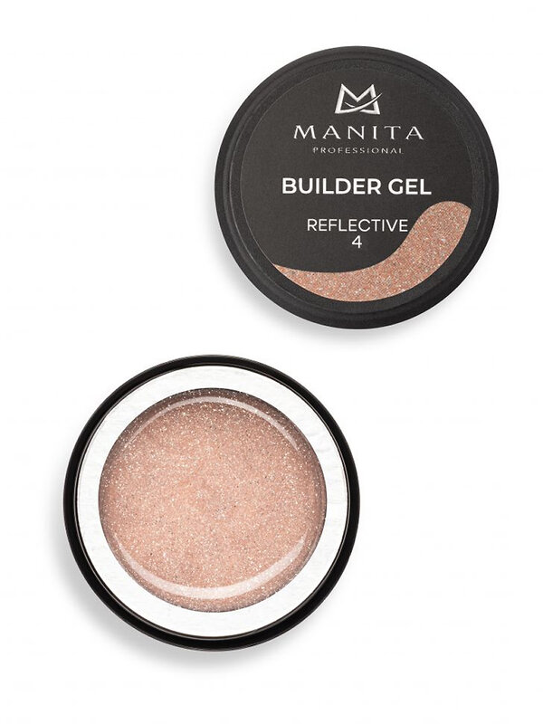 MANITA Гель моделирующий для ногтей светоотражающий / Builder Gel Reflective №04, 15 мл 575774 28233 