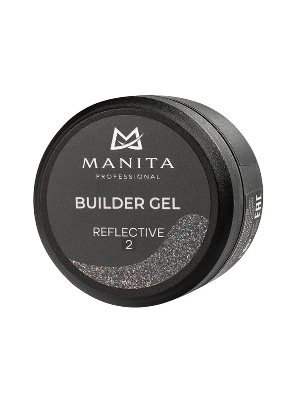 MANITA Гель моделирующий для ногтей светоотражающий / Builder Gel Reflective №02, 15 мл 575777 28231 