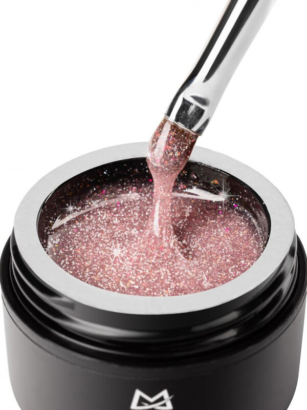 MANITA Гель моделирующий для ногтей с хлопьями юки / Builder Gel Flash №01, 15 мл 575778 28218 