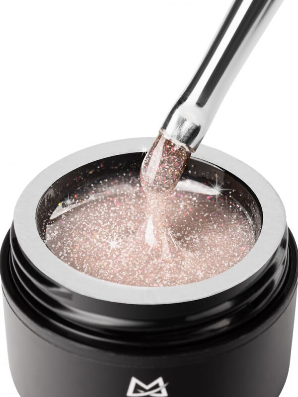 MANITA Гель моделирующий для ногтей с хлопьями юки / Builder Gel Flash №05, 15 мл 575779 28222 