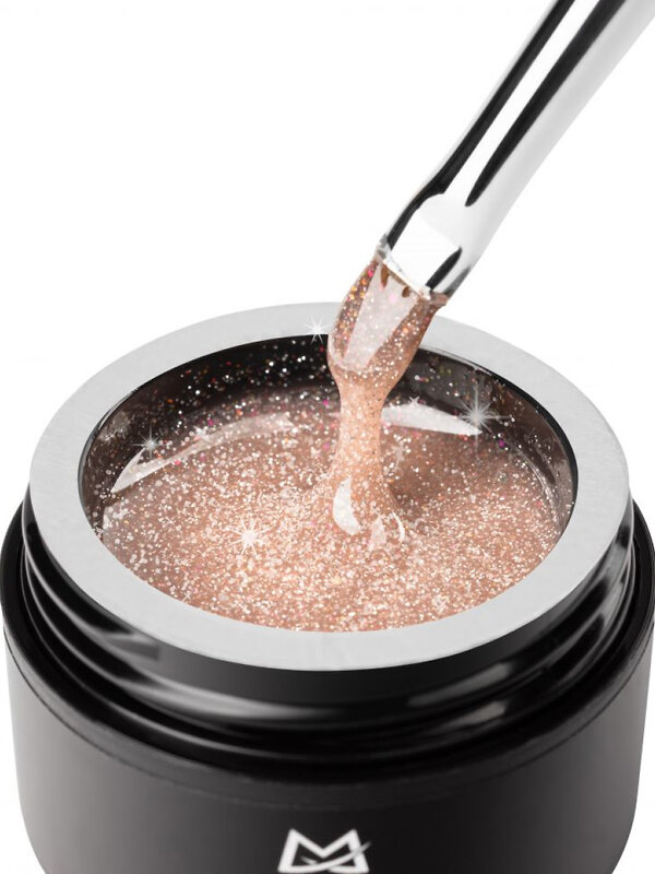MANITA Гель моделирующий для ногтей с хлопьями юки / Builder Gel Flash №04, 15 мл 575780 28221 
