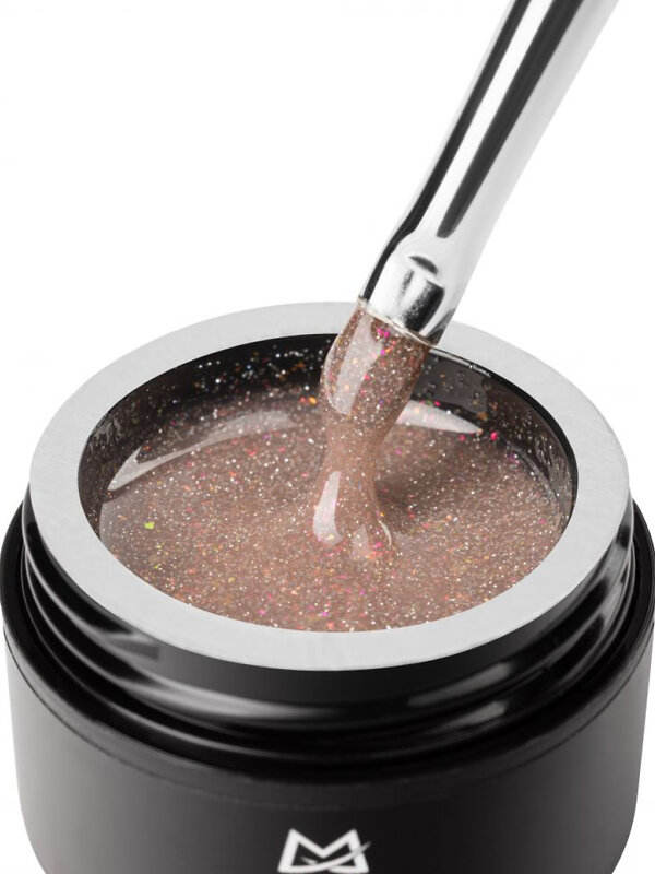 MANITA Гель моделирующий для ногтей с хлопьями юки / Builder Gel Flash №03, 15 мл 575781 28220 