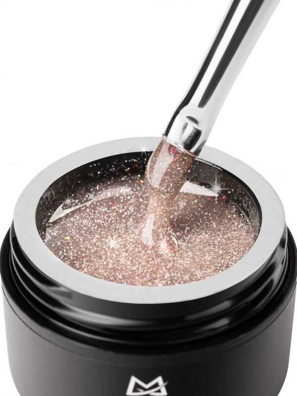 MANITA Гель моделирующий для ногтей с хлопьями юки / Builder Gel Flash №03, 15 мл 575781 28220 
