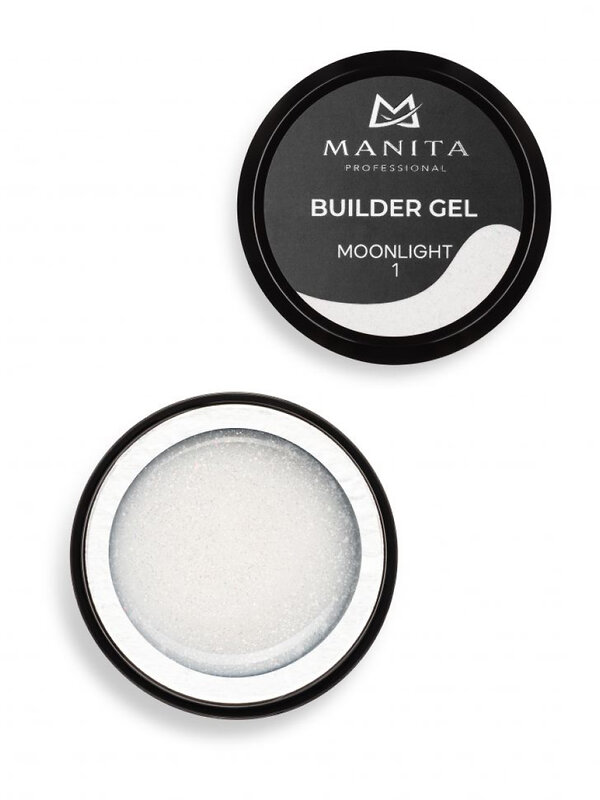 MANITA Гель моделирующий для ногтей с хлопьями юки / Builder Gel Moonlight №01, 15 мл 575784 28224 